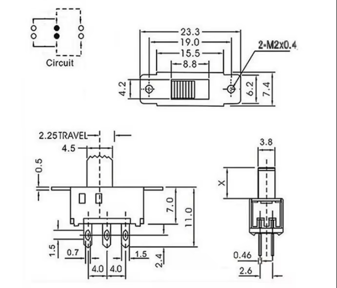 6 pin slide switch wiring diagram