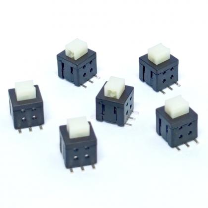 6 pin smd latching push button switch